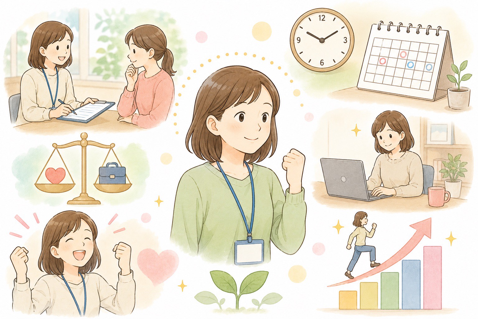 未経験から始められるサポート体制のイメージ